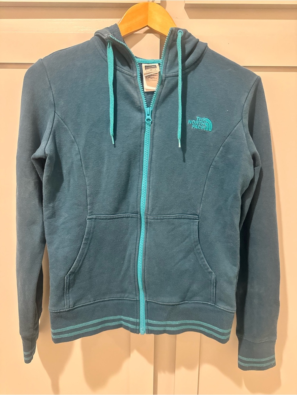 The North Face Girls' Teal Zip-Up Hoodie Jacket - Teal